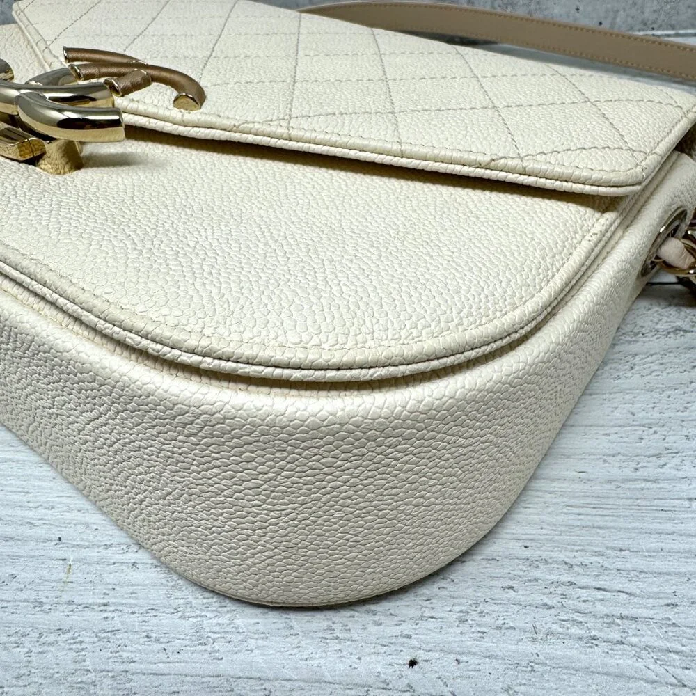 CHANEL Medium Caviar Cuba Top Handle Flap Satchel - Picture 6 of 16